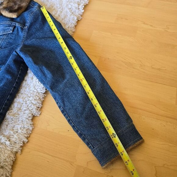 Marvin Richard's Women’s Jean Jacket with Faux Fur Linning & Trim Size XL Y2k - Picture 15 of 16